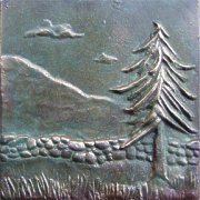 Bronze and Aluminum Tiles 44p18-V