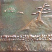 Bronze and Aluminum Tiles 44p7-V
