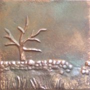 Bronze and Aluminum Tiles 44p8-V