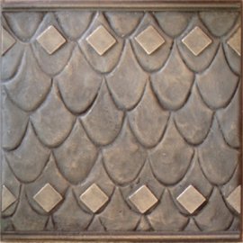 Bronze and Aluminum Tiles 66p15-B
