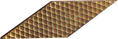 Bronze and Aluminum Tiles 1 3/4 x 12 Angle